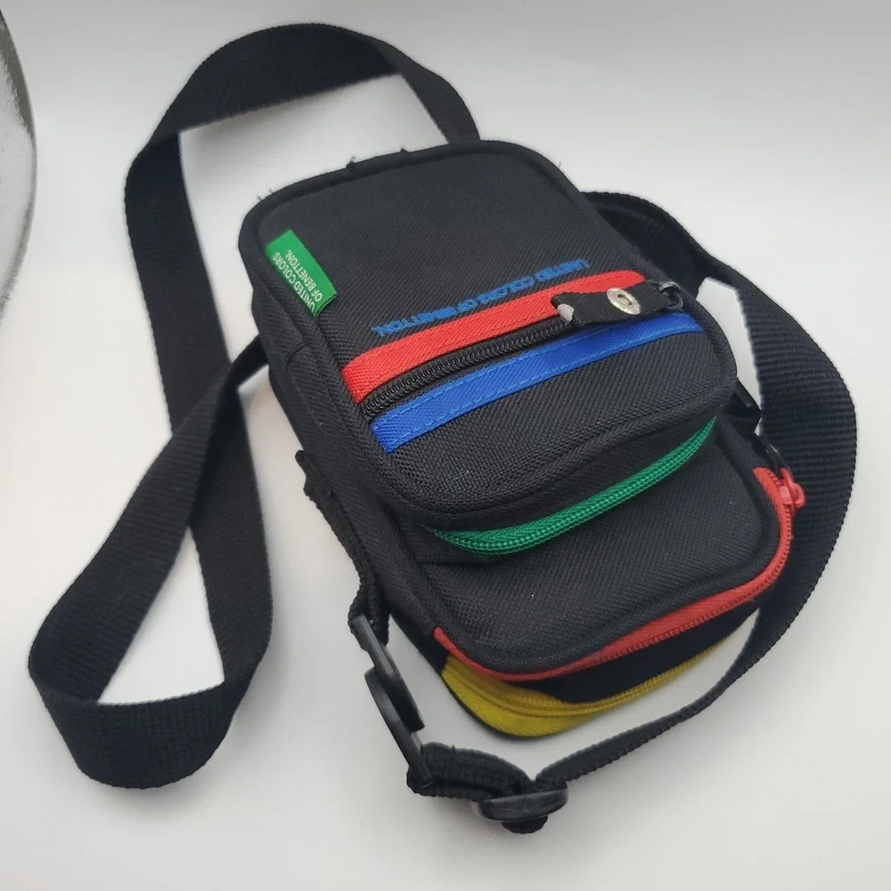 Limited Edition United Colours Of Benetton Camera Bag Cross Body Carry Case